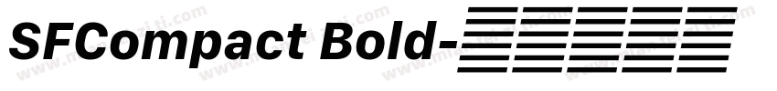 SFCompact Bold字体转换